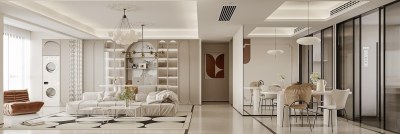 法式客餐厅3D模型下载